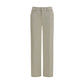 7FOR Beige Cotton Straight-Leg Jeans