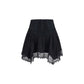 Charo Ruiz Black Cotton Mini Skirt