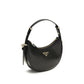 Prada Black Calf Leather Bos Taurus Shoulder Bag
