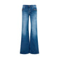 Gucci Blue Cotton Flared Jeans