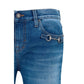 Gucci Blue Cotton Flared Jeans