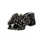 Laura Biagiotti Black Polyurethane Women's Sandal