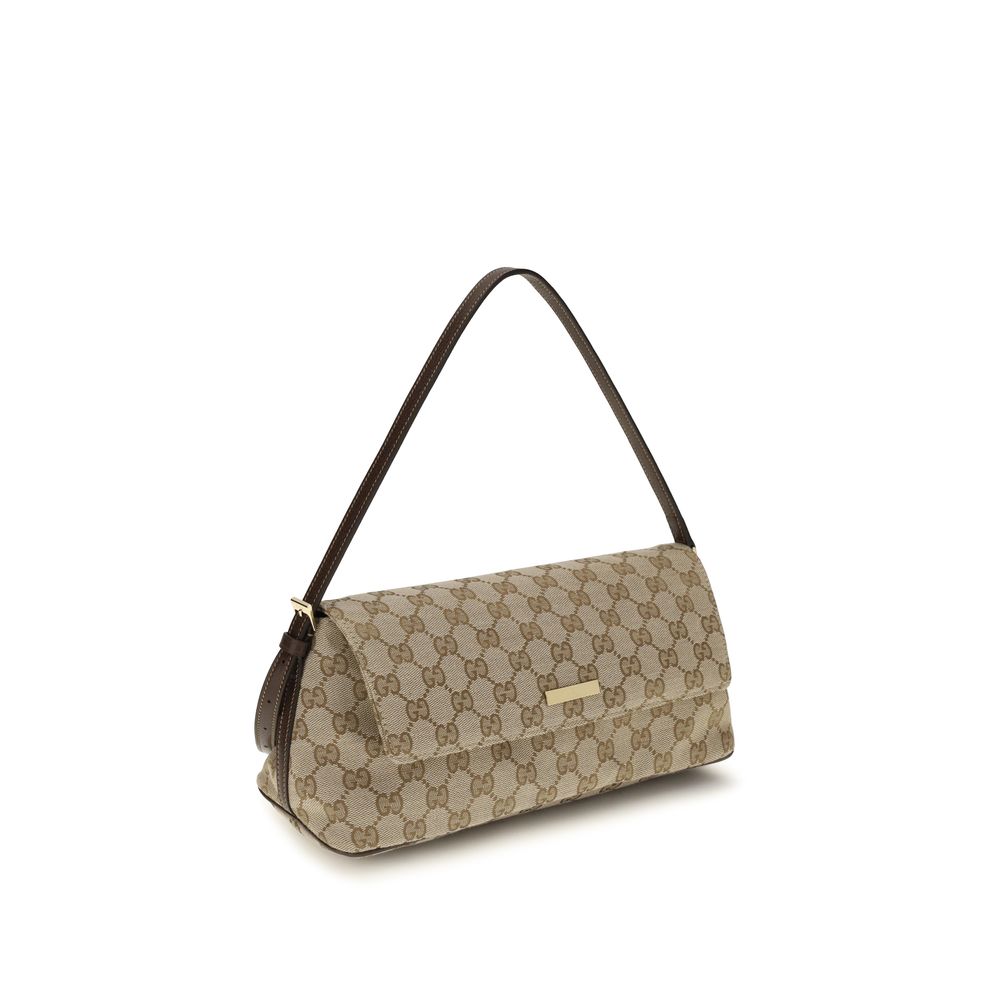 Gucci Brown Polyester Shoulder Bag