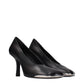 Burberry Black Leather High Heel Pumps