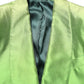 Dolce & Gabbana Green Silk SingleBreasted Embellished Blazer