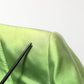 Dolce & Gabbana Green Silk SingleBreasted Embellished Blazer