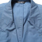 Dolce & Gabbana Blue Cotton Double Breasted Men Coat Blazer