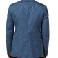 Dolce & Gabbana Blue Cotton Double Breasted Men Coat Blazer