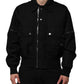 Dolce & Gabbana Black Nylon Full Zip Blouson Bomber Jacket