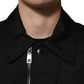 Dolce & Gabbana Black Nylon Full Zip Blouson Bomber Jacket