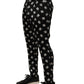 Dolce & Gabbana Black Silk Skinny Leg Dress Men Trouser Pants