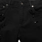 Dolce & Gabbana Black Embellished Cotton Skinny Denim Jeans