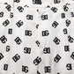 Dolce & Gabbana White Logo Skinny Leg Dress Men Trouser Pants