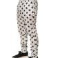 Dolce & Gabbana White Logo Skinny Leg Dress Men Trouser Pants