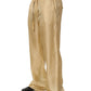 Dolce & Gabbana Yellow Straight Silk Mid Waist Chino Trouser Pants