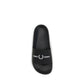Fred Perry Black Rubber Sandals
