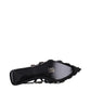 The Attico Black Leather Ballet Flats