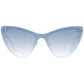 Swarovski Blue Metal Sunglasses