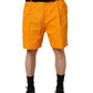 Dolce & Gabbana Orange Cotton Pleated Chino Bermuda Shorts