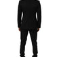 Dolce & Gabbana Black Wool Crystal Embellished 2 Piece Suit
