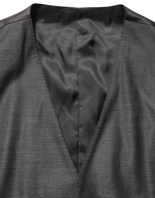 Dolce & Gabbana Gray MARTINI Slim Fit Formal 3 Piece Suit