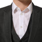 Dolce & Gabbana Gray MARTINI Slim Fit Formal 3 Piece Suit