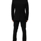 Dolce & Gabbana Black Wool Slim Fit Formal 3 Piece Men Suit