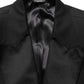Dolce & Gabbana Black Wool Slim Fit Formal 3 Piece Men Suit