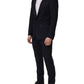 Dolce & Gabbana Black Wool Slim Fit Formal 2 Piece Men Suit