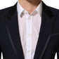 Dolce & Gabbana Black Wool Slim Fit Formal 2 Piece Men Suit