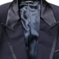 Dolce & Gabbana Black Wool Slim Fit Formal 2 Piece Men Suit