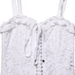 Dolce & Gabbana White Broderie Anglaise Cotton Mini Dress