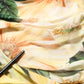 Dolce & Gabbana Yellow Floral Print Silk Pleated Maxi Dress