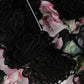 Dolce & Gabbana Black Floral Print Cotton Lace Maxi Dress