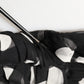 Dolce & Gabbana Black White Polka Dot Pleated Maxi Dress