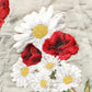 Dolce & Gabbana Light Gray Rose Embroidery Sheath Midi Dress