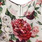 Dolce & Gabbana White Floral Sheath Sleeveless Mini Dress