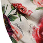 Dolce & Gabbana White Floral Sheath Sleeveless Mini Dress