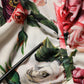 Dolce & Gabbana White Floral Sheath Sleeveless Mini Dress