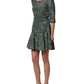 Dolce & Gabbana Multicolor Tweed Belted Babydoll Mini Dress