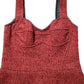 Dolce & Gabbana Multicolor Tweed Belted Babydoll Mini Dress