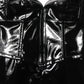 Dolce & Gabbana Black Patent Leather Corset Style Mini Dress