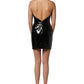 Dolce & Gabbana Black Patent Leather Corset Style Mini Dress