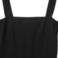 Dolce & Gabbana Black Viscose Stretch Sheath Midi Dress