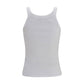 Fendi White Cotton Tank Tops