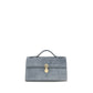 Savette Blue Calf Leather Bos Taurus Handbag