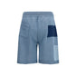 Laneus Blue Cotton Bermuda Shorts