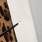 Dolce & Gabbana White Leopard Sleeveless Sheath Midi Dress