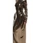 Dolce & Gabbana Metallic Gold Polyester LongSleeve Maxi Dress