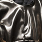Dolce & Gabbana Metallic Gold Polyester LongSleeve Maxi Dress